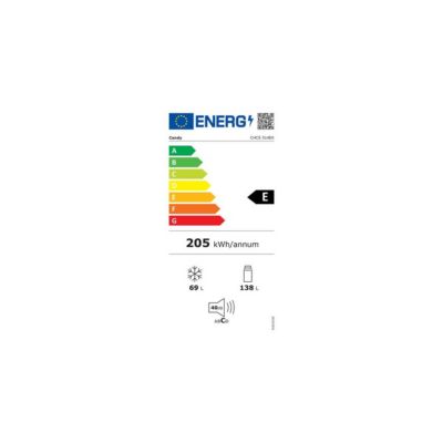 Réfrigérateur combiné 55cm 207l froid statique inox Candy CHCS514EX