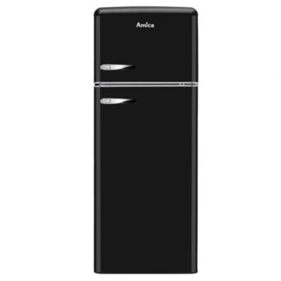 Réfrigérateur combiné 55cm 246l statique noir Amica AR7252N