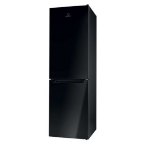 Réfrigérateur combiné 60cm 339l statique noir Indesit LI8S1EK