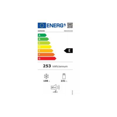 Réfrigérateur combiné 60cm 339l ventilé inox Samsung RB34J3515S9