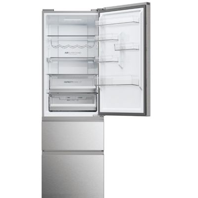 Réfrigérateur combiné 60cm 360l nofrost, inox Haier HTW5618DNMG