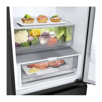 Réfrigérateur combiné 60cm 387l nofrost graphite Lg GBV5240DEP