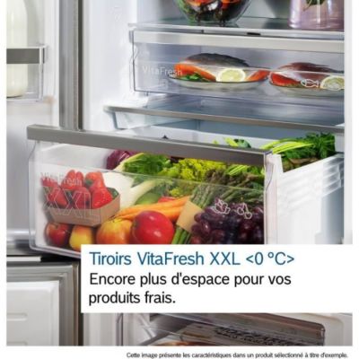 Réfrigérateur combiné 70cm 440l nofrost Bosch KGN492LDF série 4