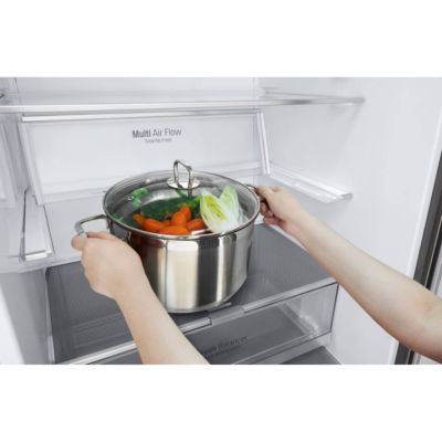 Réfrigérateur combiné 70cm 462l nofrost Lg GBB569MCAZN