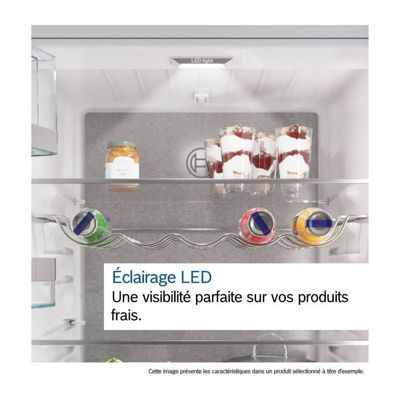 Réfrigérateur combiné 86cm 631l nofrost inox Bosch KGN86AIDR série 6