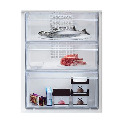Réfrigérateur combiné - BEKO - 2 portes - Intégrable - 254 L (185 L + 69 L) - Froid ventilé - Classe E