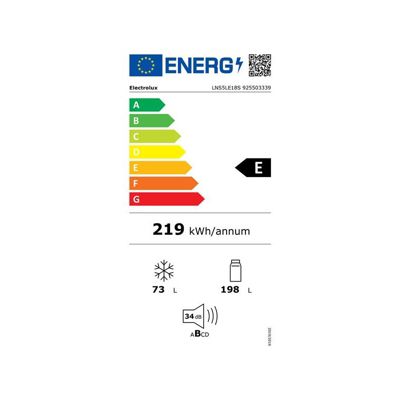 Réfrigérateur combiné à glissières 271l blanc Electrolux LNS5LE18S série 500