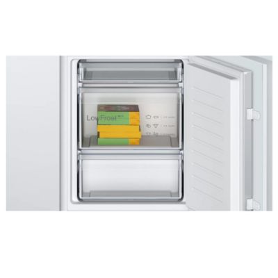 Réfrigérateur combiné intégrable à glissières 267l blanc Bosch KIV865SE0