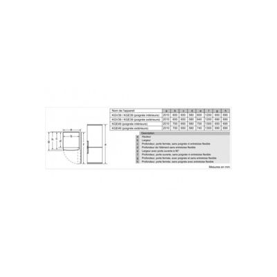 Réfrigérateur congélateur bas KG 49 E AI CA IQ500 Inox anti trace de doigts