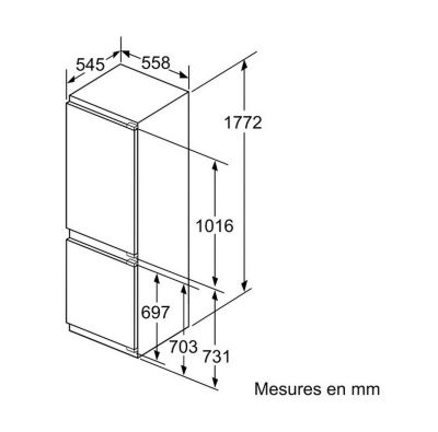 Réfrigérateur encastrable SIEMENS E, KI86SADE0