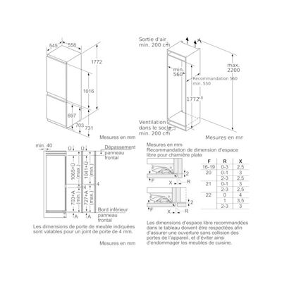 Réfrigérateur encastrable SIEMENS E, KI86SADE0