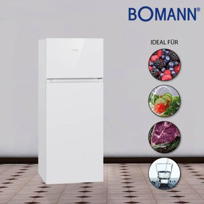 Réfrigérateur et congélateur 206L blanc Bomann DT7318-1-blanc