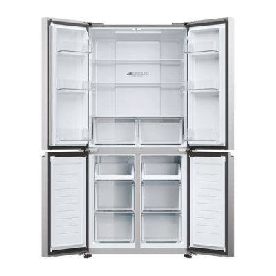 Réfrigérateur multi-portes - HAIER - HCR3818ENMM - Classe E - 467 L - 35 dB - 181,5 x 83,3 x 65 cm - Silver