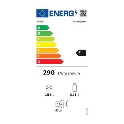 Réfrigérateur multi-portes - HAIER - HCR3818ENMM - Classe E - 467 L - 35 dB - 181,5 x 83,3 x 65 cm - Silver