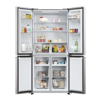 Réfrigérateur multi-portes - HAIER - HCR3818ENMM - Classe E - 467 L - 35 dB - 181,5 x 83,3 x 65 cm - Silver