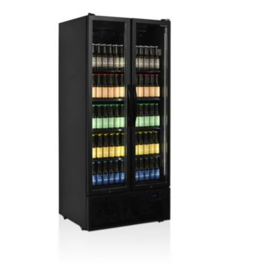 Réfrigérateur Vitré FS890H Couleur Noire - TEFCOLD