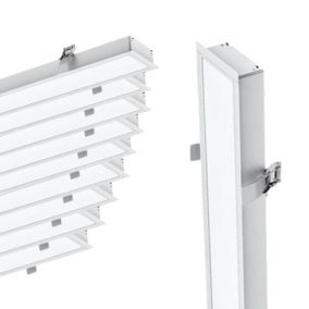 Réglette Encastrable LED 120cm 35W Blanc (Pack de 10) - Blanc Chaud 2300K - 3500K - SILAMP