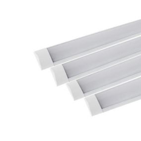 Réglette LED 120cm 48W (Pack de 4) - Blanc Froid 6000K - 8000K - SILAMP