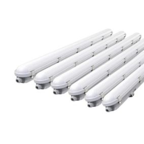 Réglette LED 120cm Étanche CCT 22/28/34/40W avec détecteur  (Pack de 6) - SILAMP