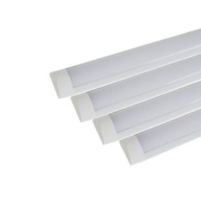 Réglette LED 60cm 24W (Pack de 4) - Blanc Froid 6000K - 8000K - SILAMP