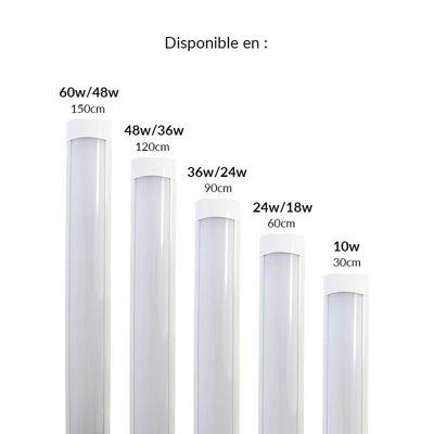éclairage LED 150cm Réglette LED 150cm 72W SILAMP | 6500 Lumens, Blanc Froid 6000-8000K Pour Entrepôts Réglette Led 150 Cm Blanc Froid