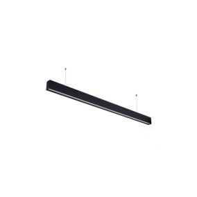 Réglette LED Fine Noire Suspendue 50W UGR19 Linkable 1200mm Blanc Naturel 4000K