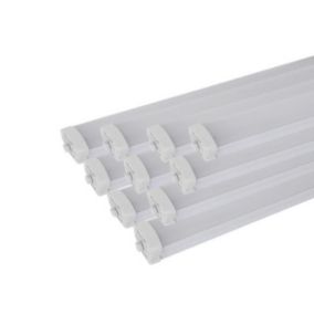 Réglette LED étanche 120cm 36W IP65 (Pack de 10) - Blanc Froid 6000K - 8000K - SILAMP