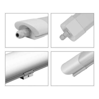 Réglette LED étanche 120cm 36W SILUMEN - Blanc neutre 4200K - IP65