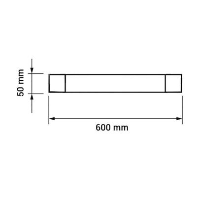 Réglette LED étanche 60cm 20W 1600lm - Blanc Naturel 4000K