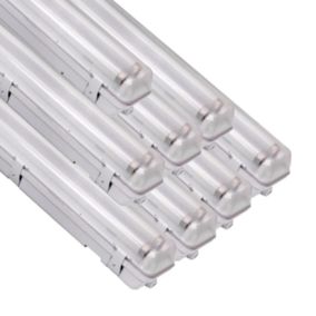 Réglette LED étanche Double pour Tubes LED T8 150cm IP65 (boitier vide) (pack de 8) - SILAMP