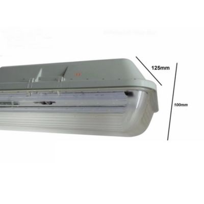 Réglette LED étanche Double pour Tubes LED T8 150cm IP65 (boitier vide) - SILAMP