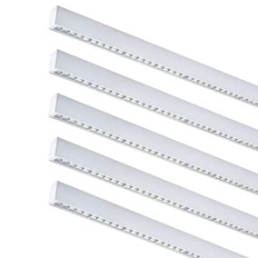 Réglette Suspendue LED 120cm 35W Blanc (Lot de 5) - Blanc Froid 6000K - 8000K - SILAMP