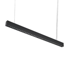 Réglette Suspendue LED 120cm 35W Noir - Blanc Froid 6000K - 8000K - SILAMP