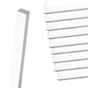 Réglette Suspendue LED Large 120cm 35W Blanc (Pack de 10) - Blanc Froid 6000K - 8000K - SILAMP