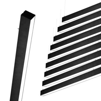 Réglette Suspendue LED Large 120cm 35W Noir (Pack de 10) - Blanc Neutre 4000K - 5500K - SILAMP