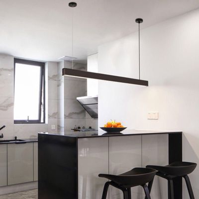 Réglette Suspendue LED Large 120cm 35W Noir (Pack de 10) - Blanc Neutre 4000K - 5500K - SILAMP