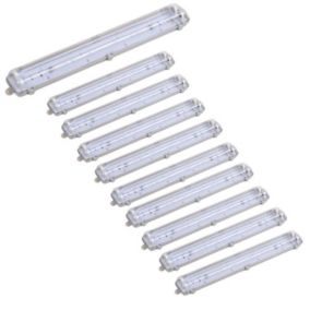 Réglette étanche double pour Tube LED T8 150cm IP65 (Boitier vide) (Pack de 10) - SILAMP