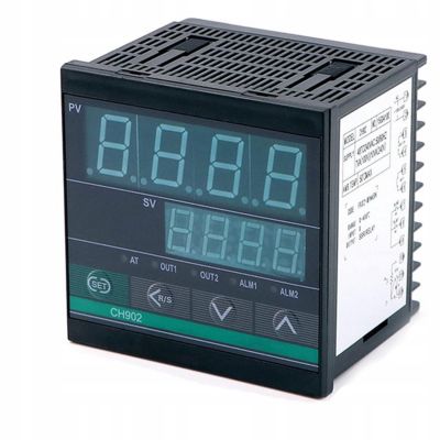 Régulateur de Température CH902 - LED 96x96 mm, 0-400C, Entrée Pt100/Type K, 2 Alarmes, Sortie SSR/Relais, 48-240V AC