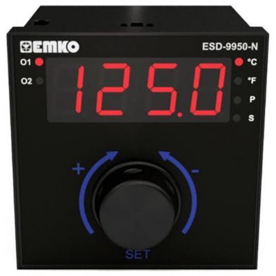 Régulateur de température panneau 96x96 mm ESD-9950-N.2.20.0.1/02.00/0.0.0.0, alimentation 24 V AC/DC