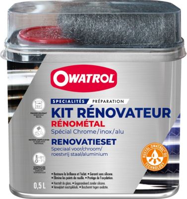 Rénovateur chrome, inox, aluminium Owatrol RENOMETAL  0.5 litre
