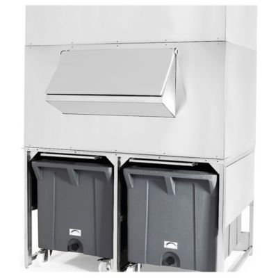 Réserve-Bac à Glaçons Inox 1000kg avec chariots de manutention - BREMA - DRB1200/M600