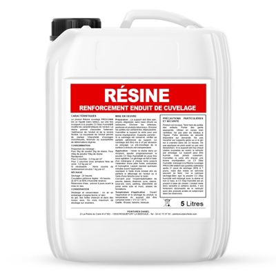 Résine cuvelage, résine étanche et souple, adjuvant enduit C3 Stop Humidité PROCOM-5-Blanc laiteux