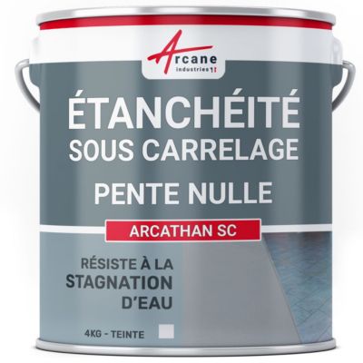 Résine d'étanchéité sous carrelage polyuréthane - Pente Nulle - ARCATHAN SC Gris - 4 kg - ARCANE INDUSTRIES