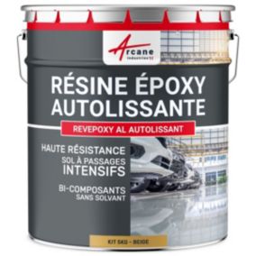 Résine epoxy autolissante sols - REVEPOXY AL Beige - RAL 1001 - 5 kg - ARCANE INDUSTRIES