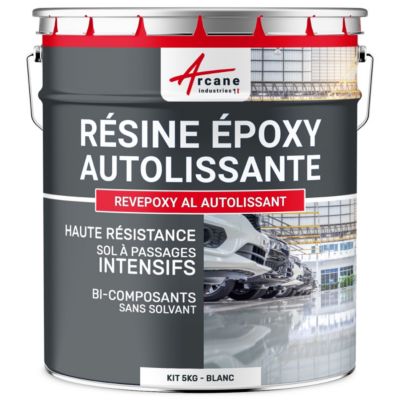 Résine epoxy autolissante sols - REVEPOXY AL Blanc - 5 kg - ARCANE INDUSTRIES