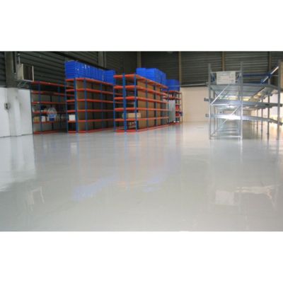 Résine époxy Colorée Pour Sols MASTER INDUSTRIA - 1,2kg (12m²) - Peinture Résistante Blanche