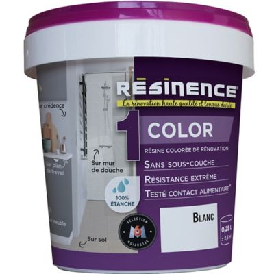 Resine Multisupports Resinence Color Blanc Satin 0 25l Castorama