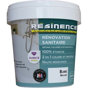 Résine sanitaire Résinence blanc brilliant 0,25L