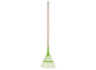 Râteau de feuille bois et métal vert pour enfants - Esschert Design