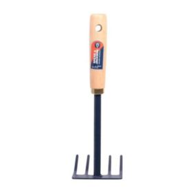 Râteau à fleurs - SPEAR & JACKSON - Manche en bois - Tête en acier 5 dents - Outil de jardinage mixte